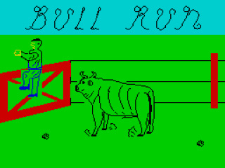 Bull Run title screen for ZX Spectrum